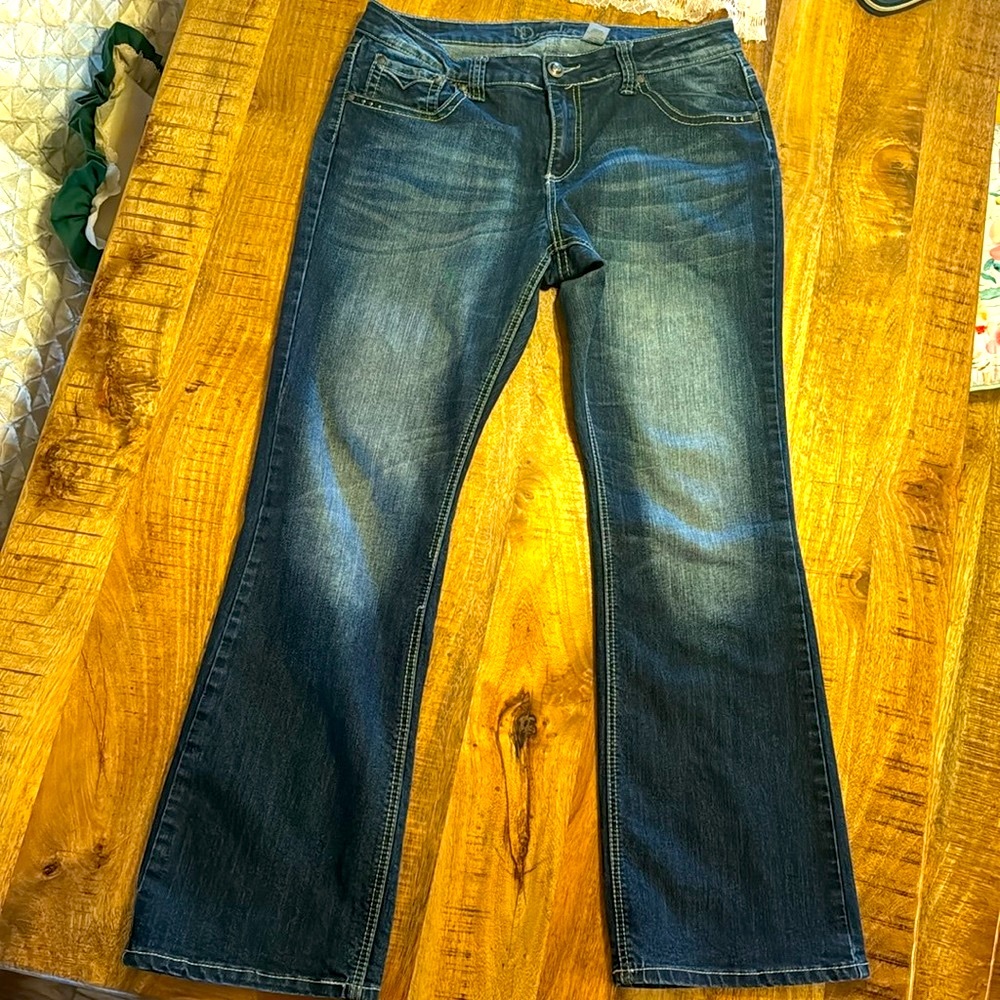 Stonewashed women’s jeans, size 14